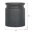 Table d'appoint cylindrique en bois noire D14x16 "