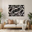 Art mural noir Op Art 4