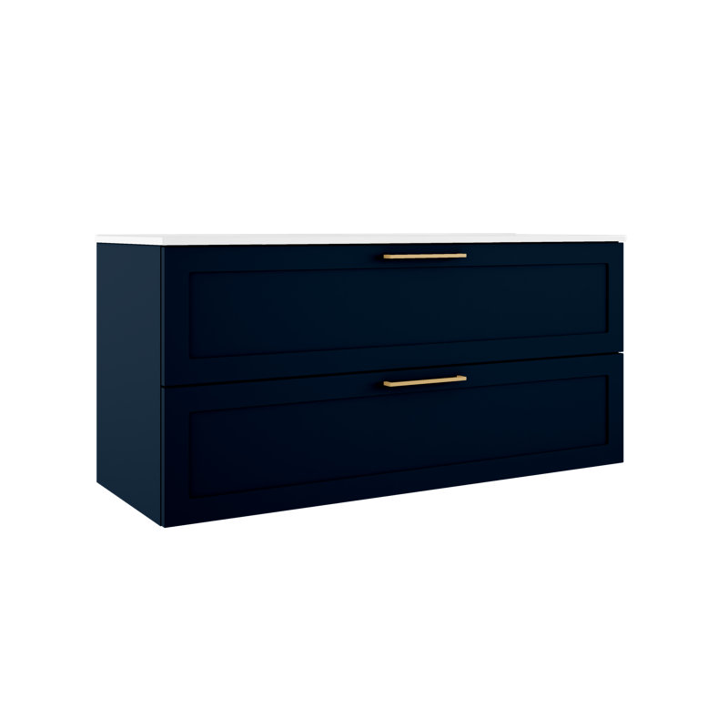 Ensemble de meuble-lavabo simple 48 po, Bleu marine