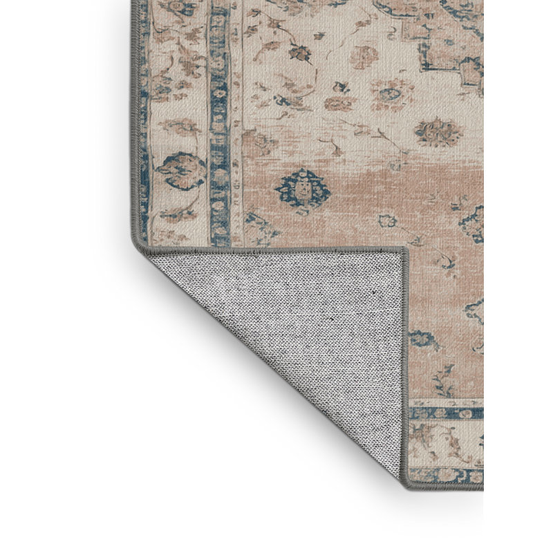 Tapis gris lavable à la machine, Rectangulaire 2 pi x 3 pi