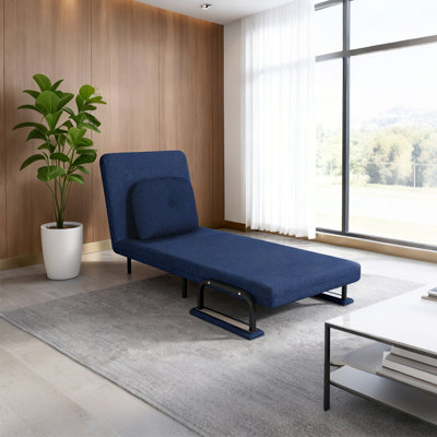 3-in-1 Convertible Folding Sofa Bed - 5-position Adjustable Backrest With Pillow, Space-saving Sleeper For Living Room/bedroom/office