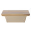 Plat de cuisson en grès de 2,75 pintes de 13,5 po x 8,5 po avec couvercle en bois d'acacia Gibson Elite-122305096