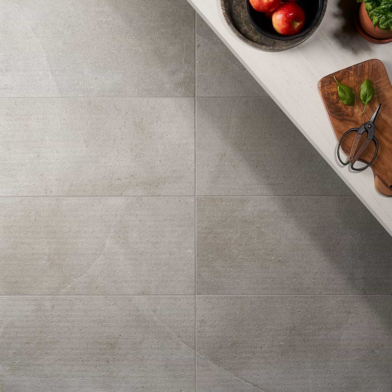 New Rock 12x24 Matte Porcelain Tile, Fumo Light Gray