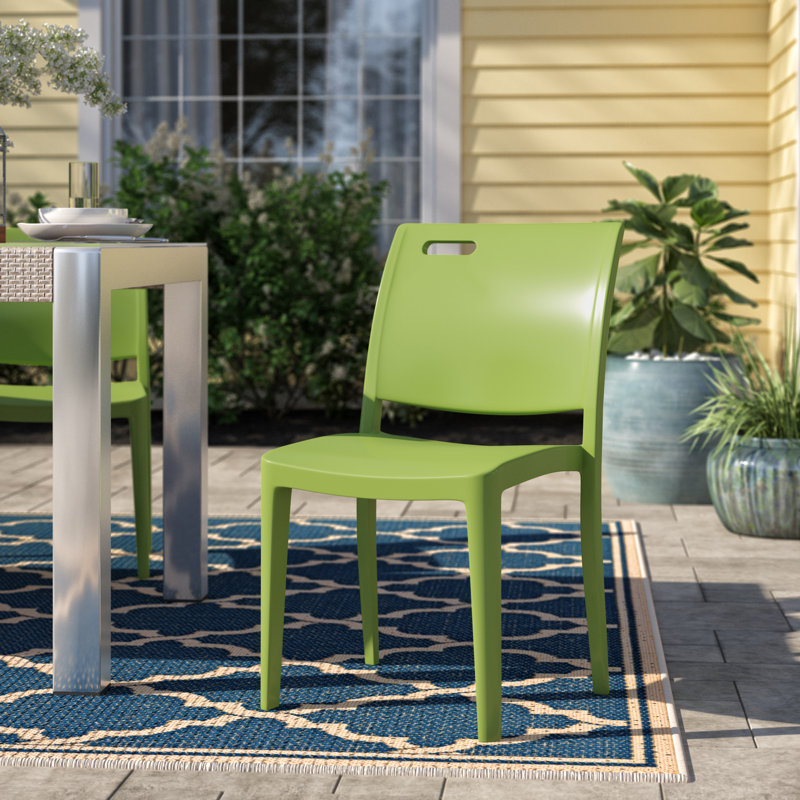 Chaise de patio empilable Metro, Vert cactus