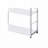 Tennos White & Chrome Finish Bookshelf