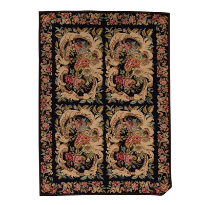 Wool Floral Indoor Rug