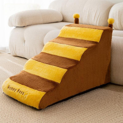 Pet Steps for Small Dogs, Non-Slip Balanced Pet Ramp Indoor - with High-Density 25D Foam and Washable Cover