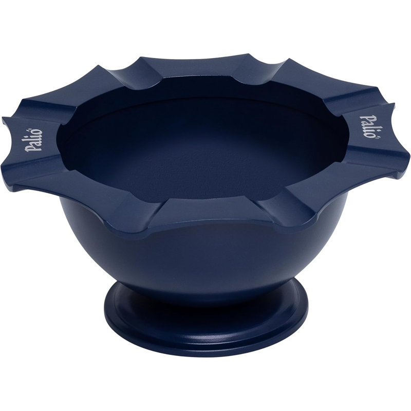 Cendrier Palio® Tazza, 8 étriers, acier inoxydable, Bleu, H 5 po x l 11 po