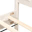 Grand lit en bois massif, support robuste de 500 lb, aucun sommier requis-611370448-611370449