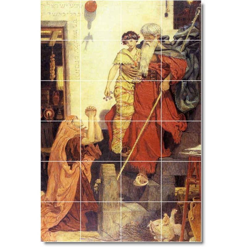 Carreau de céramique 48 po x 72 po 12 po x 12 po, Religieux 01132