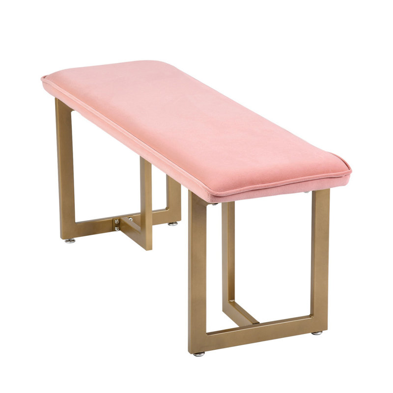 Banc avec revêtement, Rose