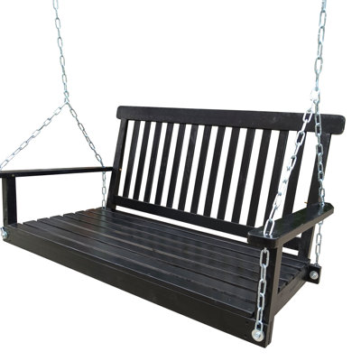 Balancelle avec accoudoirs et chaînes suspendues