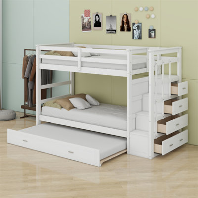 Bunk Bed With Trundle And Staircase