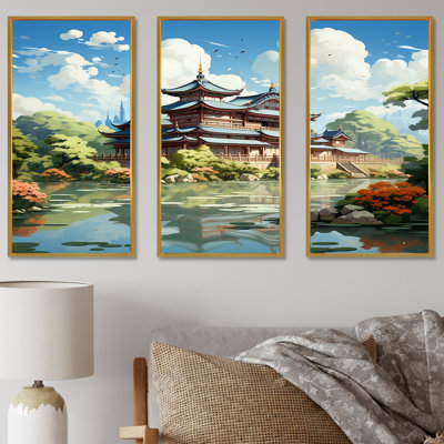 «Tranquil Japanese Landscape - China», art mural