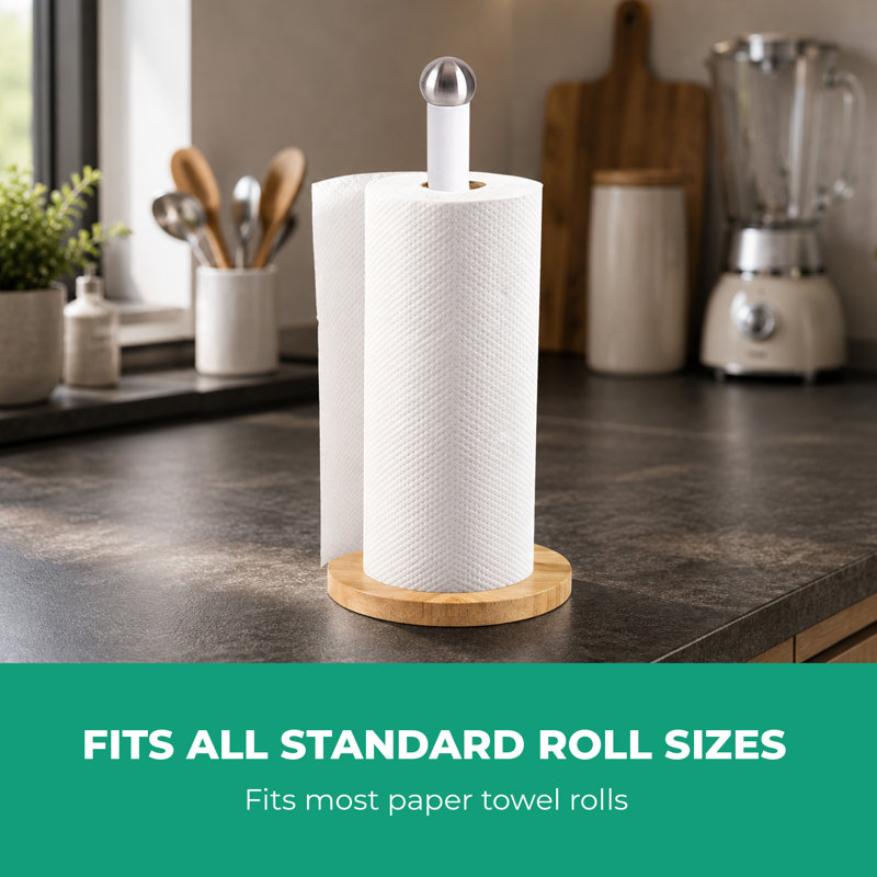 Paper Towel Holder, White