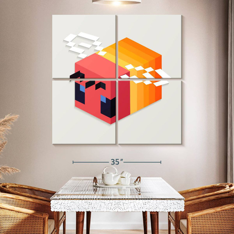 Brampt Minecraft Bee, 50" H x 50" W