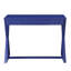 Bureau d'écriture à 1 tiroir Twilight Blue avec base en forme de X, parfait pour le bureau à domicile et les petits espaces