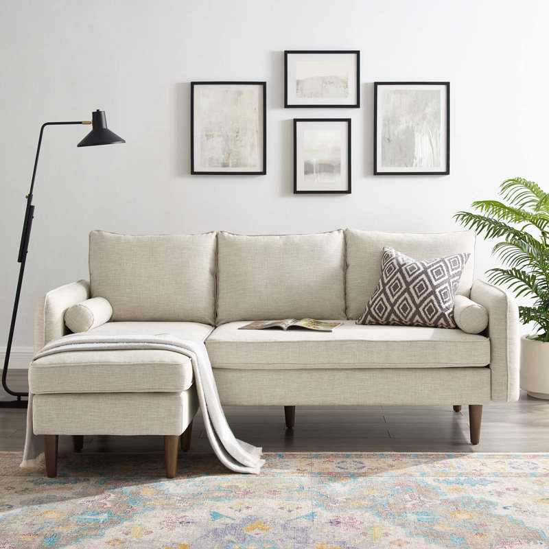 Canapé modulaire Revive par Modway, Polyester beige