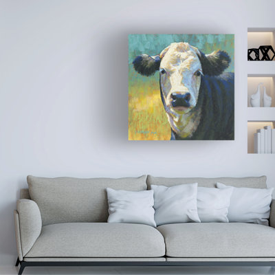 Art mural sur toile tendue - art mural «Yang» de Rita Kirkman pour le salon, la chambre à coucher ou le bureau - 24 x 24