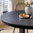 30"H Roud Wood Dining Table Pedestal Kitchen Table with Cross Legs-2021726599
