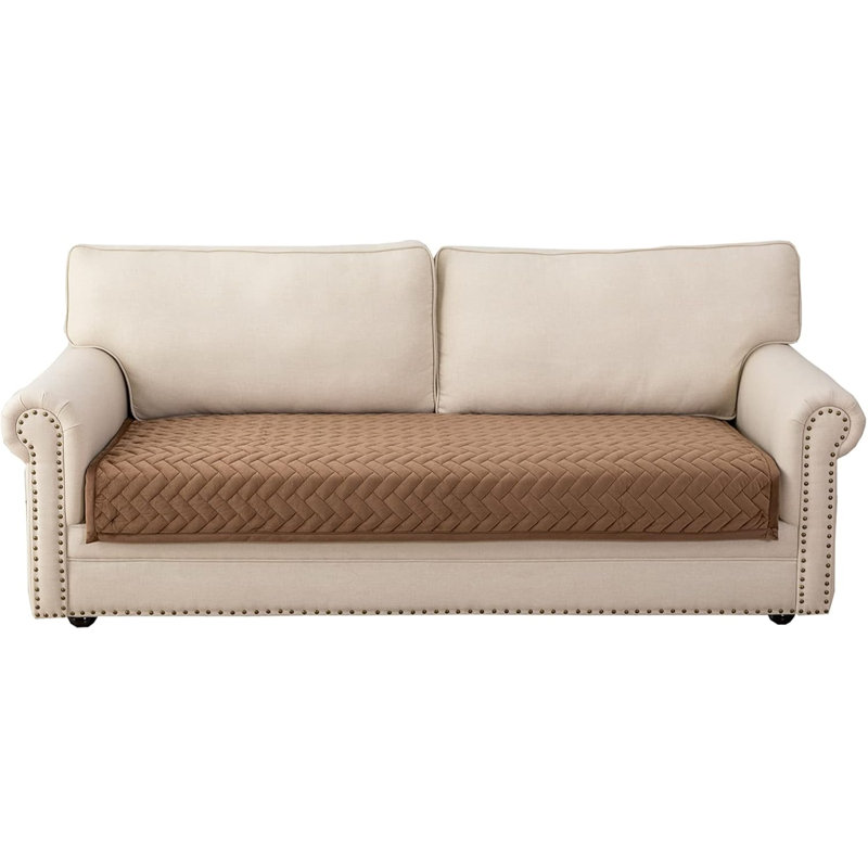 Housse de canapé modulaire pour 3 coussins - brun