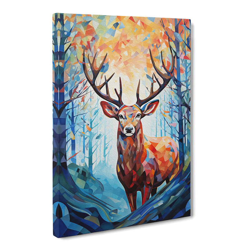 Deer Abstract No.3 - Print, 76cm H x 50cm W x 3cm D