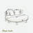 Outdoor Round Daybed With Half-round Slatted Backrest, Soft Pillows, Foldable Cushion, Removable Cushion Covers And Adjustable Foot Pads