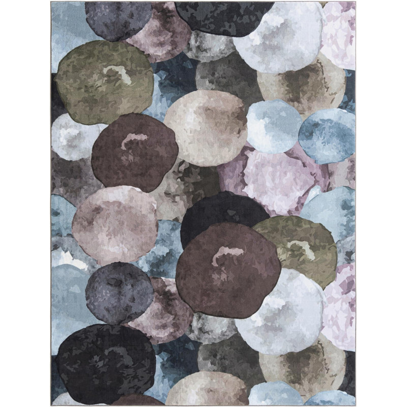 Rumi Tendria Rug, Gray, Rectangle 7'10" x 10'4"