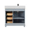 36" Solid Wood Sink Vanity  With 1' Artificial Stone Top-1410987400