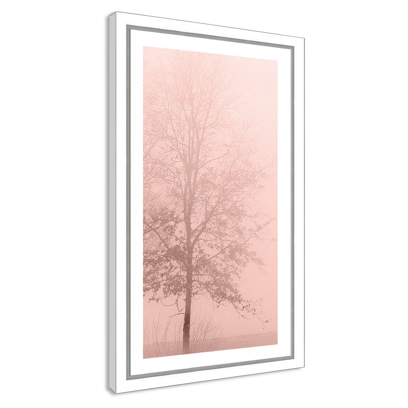 «Pinkest Dawn I», reproduction encadrée, Blanc, H 27,75 po x l 47,75 po x P 1,13 po