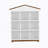 House-Shaped Storage Rack With Nine Storage Compartments, Three-Layer Storage Shelf With Colorblock Design-1715150692
