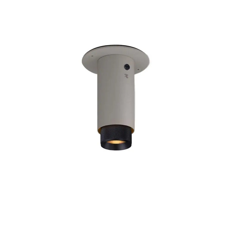 Polycarbonate Flush Mount, Black, Stone
