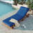 Patio Chaise Lounge Chair with Side Tray-1194152932