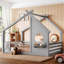 House-Shaped Floor Bed With Window And A Small Shelf-1505653550-1505653547