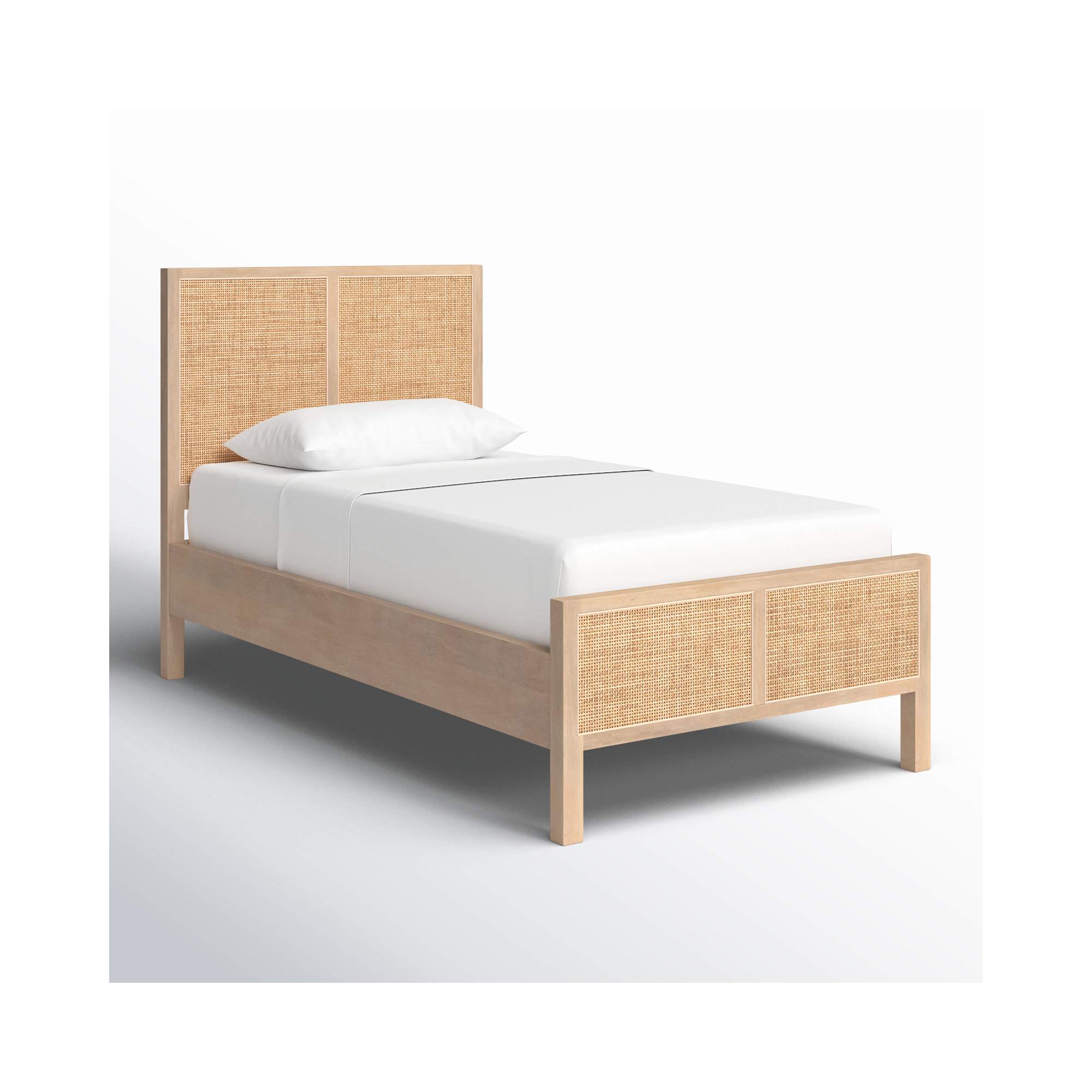 Nellie Cane Bed, Twin, Natural