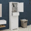 Grande armoire de rangement autoportante avec tiroir réglable-1391926302