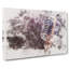 Steel Vocal Microphone Watercolour - Wrapped Canvas-56661363