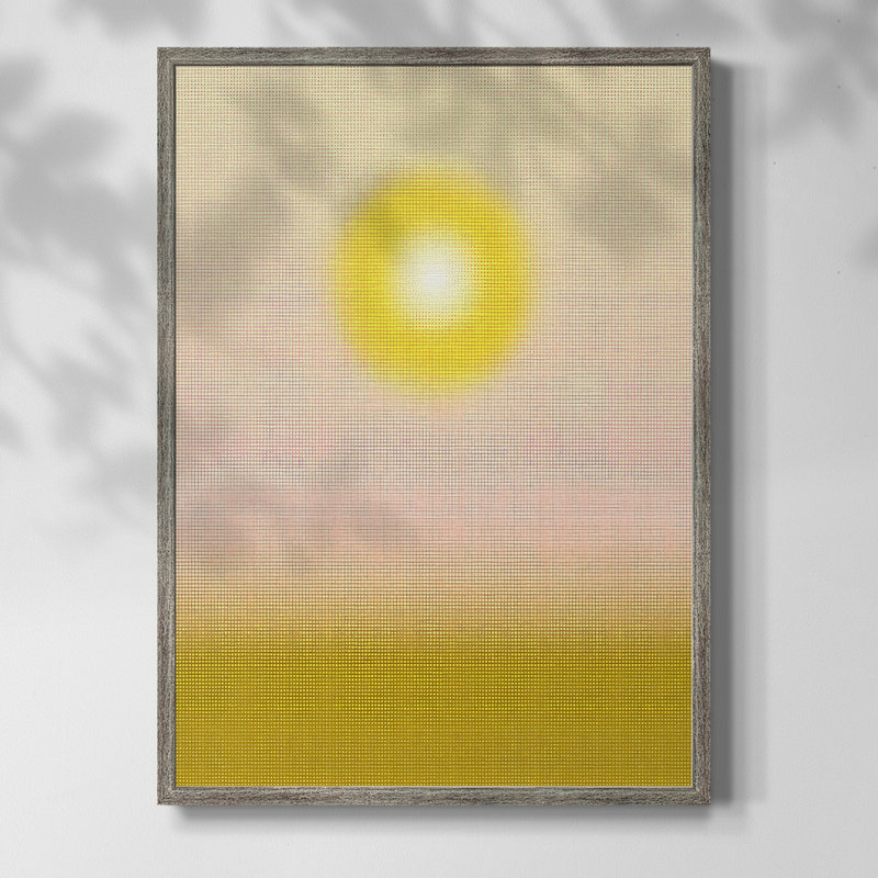 Reproduction encadrée Airbrush Dawn II - bois massif, H 11 po x l 9 po
