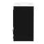 Meuble-lavabo noir 24 po - Conception d'armoire moderne, lavabo en céramique, charnière argentée, apparence de rangement généreuse, armoire, poignée, rangement fonctionnel, tablette réglable,-121079308