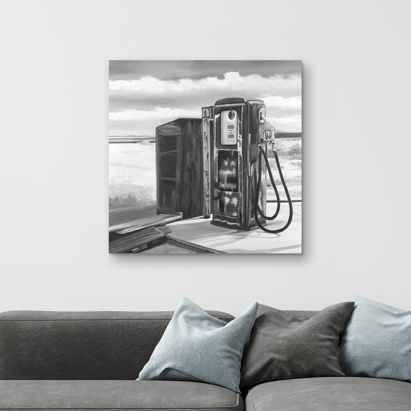 Old gas pump - 32"x32" art on canvas