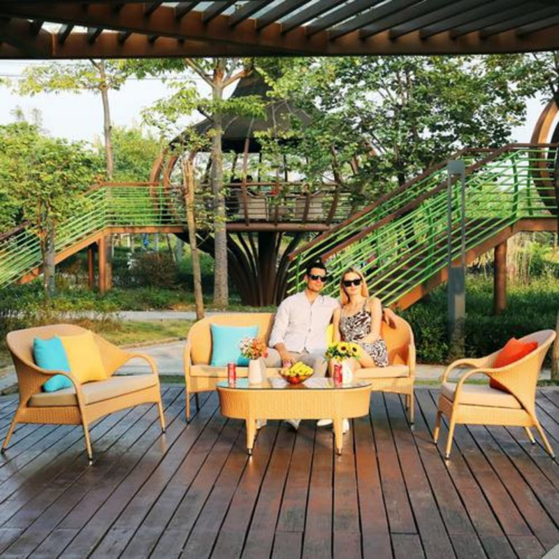 6 - Person Patio Conversation Set with Cushions