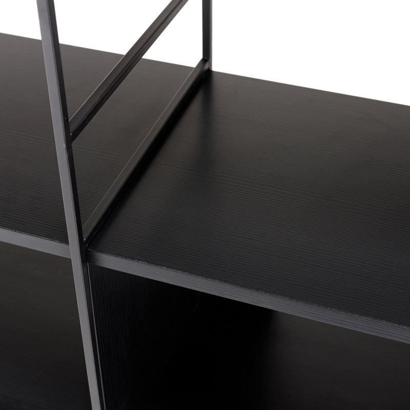 Ilyass 190 cm H x 181 cm W Iron Etagere Bookcase
