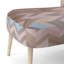 Gris, blanc, motif géométrique neutre à chevrons - Chaise d'appoint rembourrée moderne, chaise d'appoint à motif de chevrons-1546565185