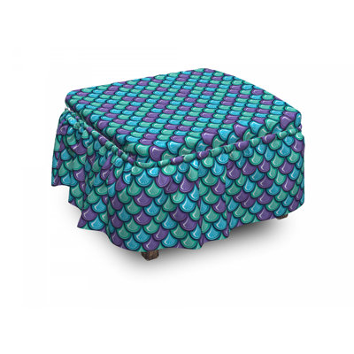 Box Cushion Ottoman Slipcover