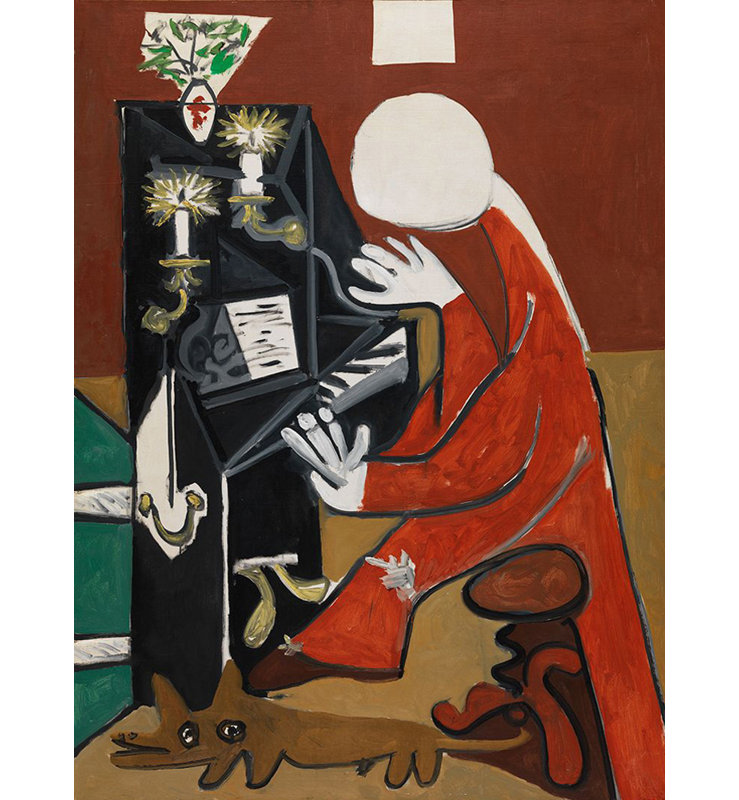 The piano (Velazquez), 18" H x 13" W