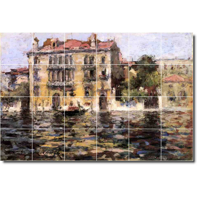 Carreau de céramique décorative 36 po x 24 po 6 po x 6 po, City 01477