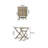 Lleyton Square Wood Folding Outdoor Bistro Table , 25.5'' in. W 25.5'' in. D-825896790