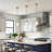 1-light 7.67" Wide Kitchen Island Light With Clear Rippled Glass Shade-512223539