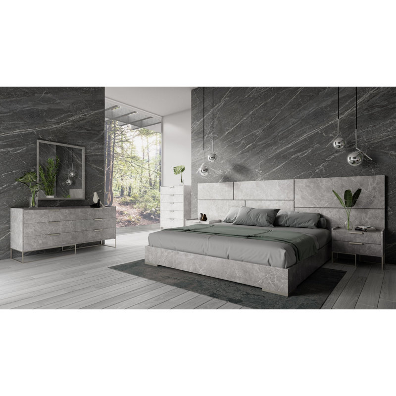 Osaze Piece Bedroom Set, Gray, Queen