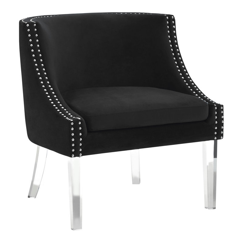 Sabrina Upholstered Armchair, Black
